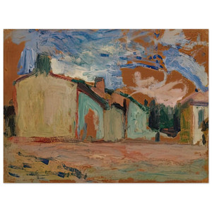 Henri Matisse  HOUSES FENOUILLET 1898 Wood Print