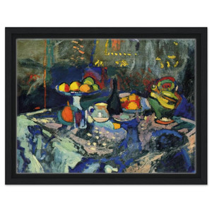 Henri Matisse  STILL LIFE WITH VASE BOTTLE AND FRUIT Framed Canvas