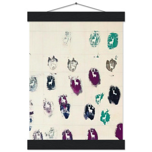 Alighiero Boetti UNTITLED STAMBECCHI 1981 Matte Poster with Hanger