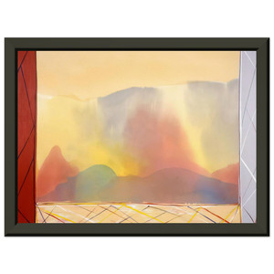 Ronnie Landfield  Sun In The East  1988 Premium Metal Framed Art Print / Poster