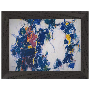 Sam Francis  Around the Blues Premium Wooden Framed Art Print / Poster
