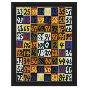 Alfred Jensen, Coordinative Thinking on Square & Rectangle Per IV, 1974