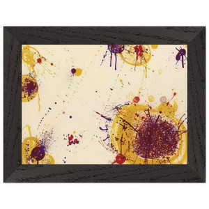 Sam Francis  Yellow Speck Premium Wooden Framed Art Print / Poster