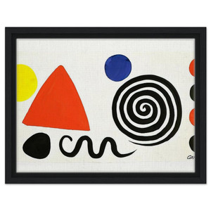 Alexander Calder  ABSTRACTION 1966 Framed Canvas