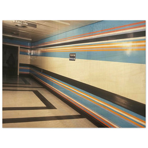 Bridget Riley  ROYAL LIVERPOOL HOSPITAL INSTALLATION 1983 Wood Print
