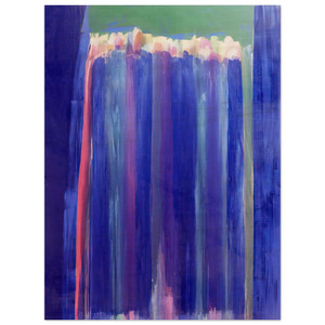 Ronnie Landfield  Marine Mystery  1972 Wood Print