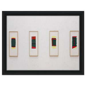 Blinky Palermo  OHNE TITEL F R THORDES 1976 Framed Canvas