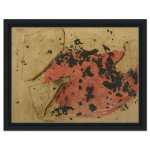 Alberto Burri  Combustione  1957 Framed Canvas