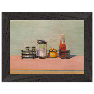Wayne Thiebaud  Caged Condiments  2000 Premium Wooden Framed Art Print / Poster