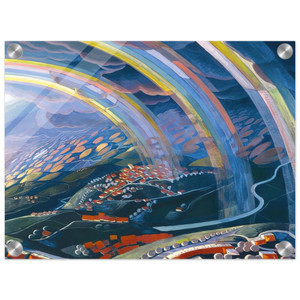 Gerardo Dottori  The Miracle of Light While Flying  1931 Acrylic Print