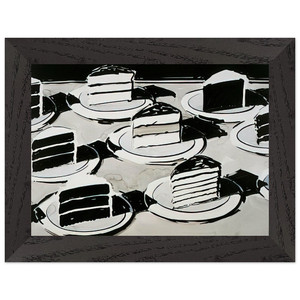 Wayne Thiebaud  Cake Slices  1963 Premium Wooden Framed Art Print / Poster