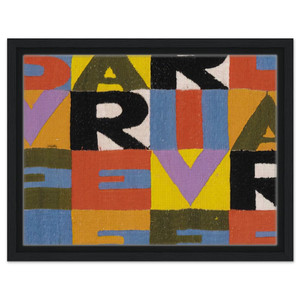 Alighiero Boetti  SVELARE E RIVELARE Framed Canvas