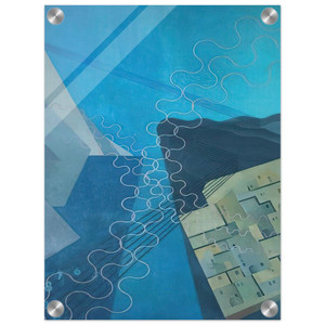 Benedetta Cappa Telegraphic and Telephonic Synthesis 1933 1934 Acrylic Print