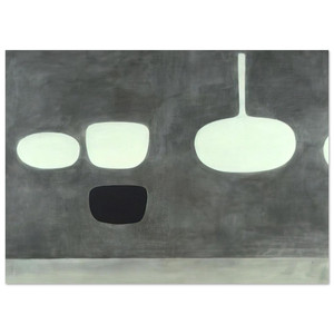 William Scott  Grey Still Life  1969 Fine Art Poster / Art Print