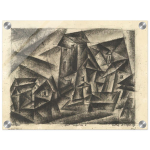 Lyonel Feininger  THE VILLAGE OF LEGEFELD I DORF LEGEFELD I 1916 Acrylic Print