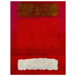Mark Rothko  No 16 Red White and Brown  1957 Aluminum Print