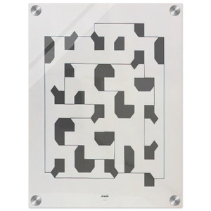 Bruno Munari  Curva di Peano  1975 Acrylic Print