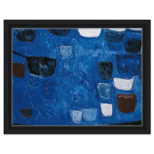 William Scott  Blue Still Life  1957 Framed Canvas