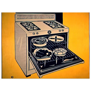 Roy Lichtenstein  KITCHEN RANGE 1962 Aluminum Print