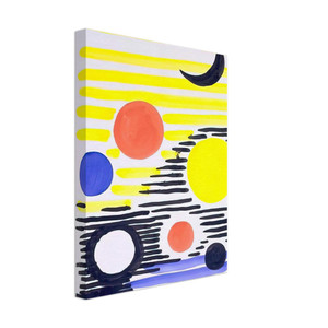 Alexander Calder  7 CIRCLES ABSTRACT 1966 Canvas