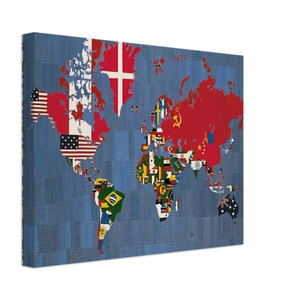 Alighiero Boetti  MAPPA 1978 Canvas