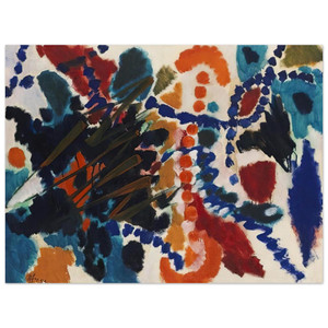 Ernst Wilhelm Nay  Von Goldfarben und Blau  1953 Aluminum Print