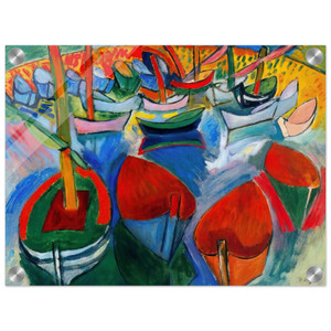 Raoul Dufy  BOATS AT MARTIGUES 1908 Acrylic Print