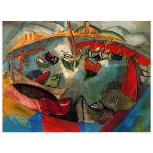 Raoul Dufy  BOATS IN MARSEILLE 1908 Aluminum Print