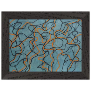 Brice Marden Letter About Rocks 3 Blue Ground 2010 Framed Print