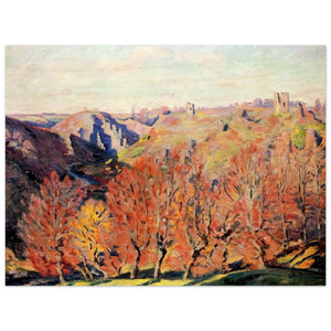 Armand Guillaumin  Les Ruines a Crozant  1897 Wood Print