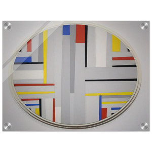 Fritz Glarner  Relational Painting Tondo  Neoplasticism Acrylic Print