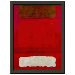 Mark Rothko No 16 Red White and Brown 1957 Premium Metal Framed Art Print