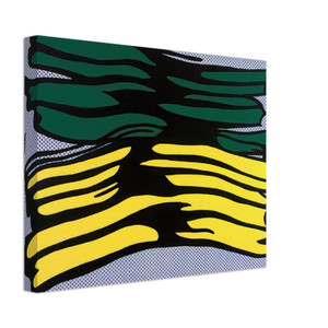 Roy Lichtenstein  YELLOW AND GREEN BRUSHSTROKES 1966 0 Canvas