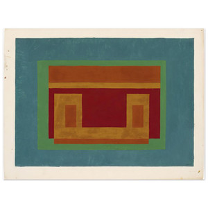 Josef Albers  VARIANT ADOBE 1947 Aluminum Print