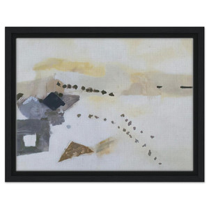 Kenzo Okada  Footsteps  1954 Framed Canvas