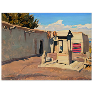 Maynard Dixon  OLD PATIO 1931 Wood Print