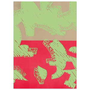 Carla Accardi  Rosso  2000 Fine Art Poster / Art Print