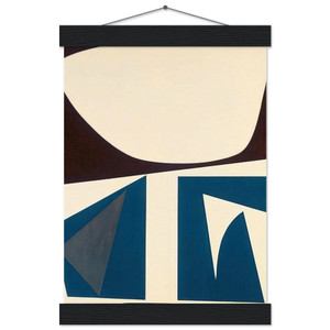 Will Barnet Abstract Art Museum-Quality Matte Paper Poster with Hanger