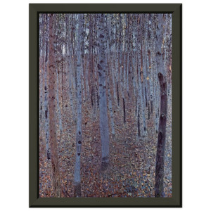 Gustav Klimt  BUCHENHAIN Premium Metal Framed Art Print / Poster