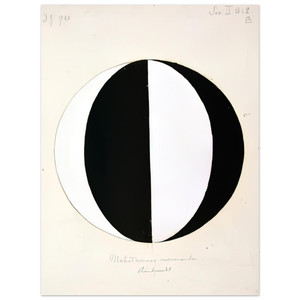 Hilma af Klint Mahatmas Present Standing Point Series II No 2A 1920 Alum Print