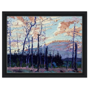 Tom Thomson  BURNT LAND AT SUNSET 1915 Framed Canvas