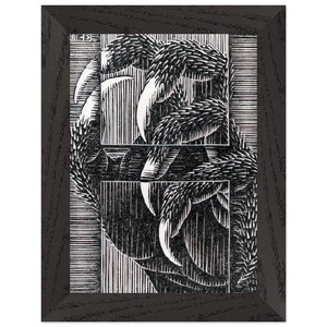 MC Escher  ESCHER 13 Premium Wooden Framed Art Print / Poster