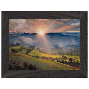 Laura Knight  SUNDOWN 1947 Premium Wooden Framed Art Print / Poster