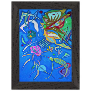 Wassily Kandinsky  GROUPING 1937 Premium Wooden Framed Art Print / Poster