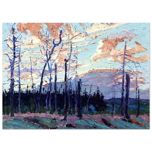Tom Thomson  BURNT LAND AT SUNSET 1915 Fine Art Poster / Art Print