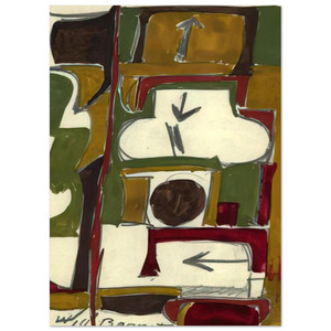 Will Barnet  Untitled  1956 N4 Fine Art Poster / Art Print