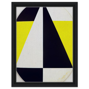 Carmen Herrera  Tondo3Colors  1958 Framed Canvas