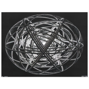 MC Escher  CONCENTRIC RINDS Aluminum Print