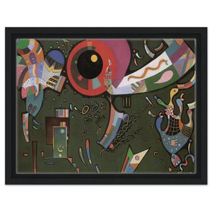 Wassily Kandinsky  AROUND THE CIRCLE 1940 Framed Canvas