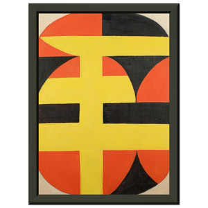 Carmen Herrera  Siete  1949 Premium Metal Framed Art Print / Poster